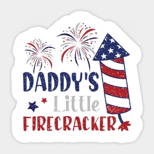 Daddy's little firecracker Sticker